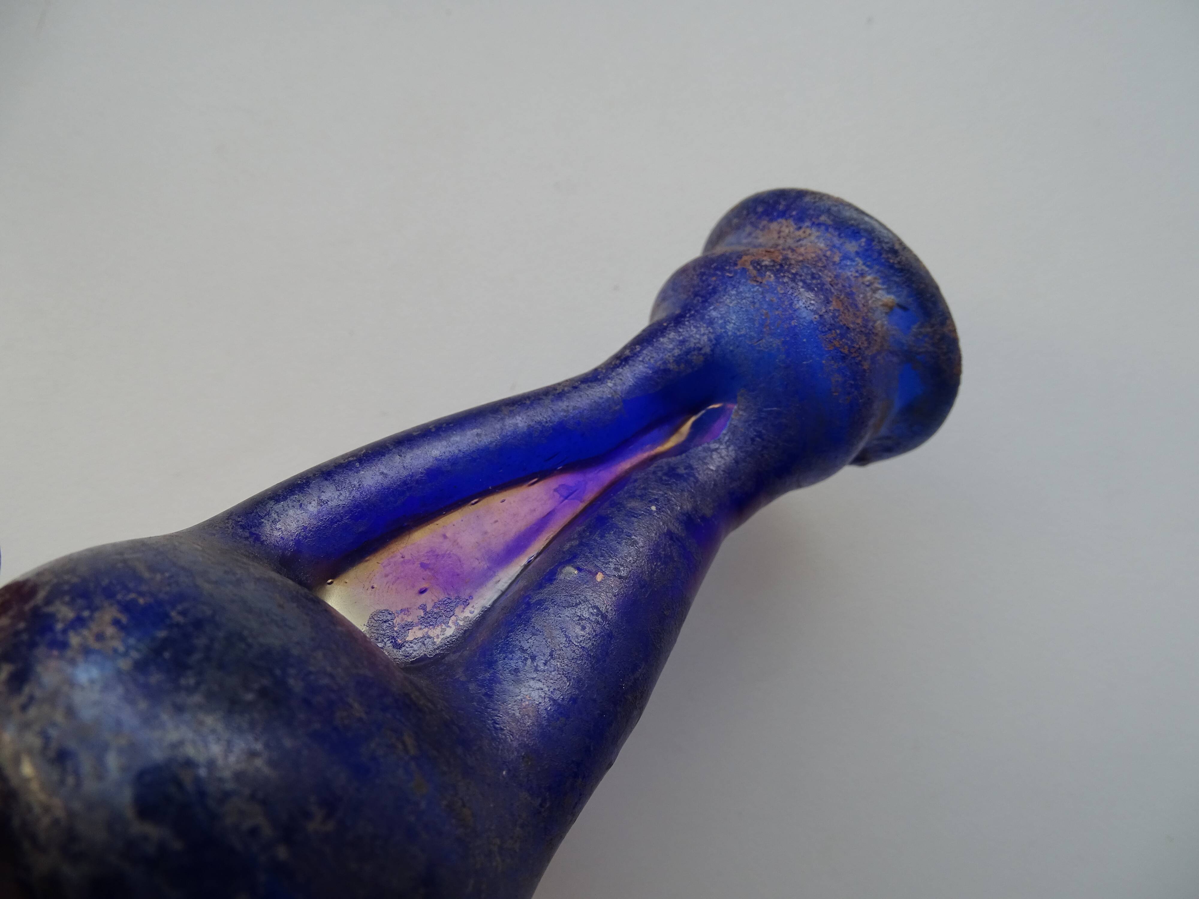 Vase Scavo Seguso Vetri d'Arte Murano iridescent glass 1950