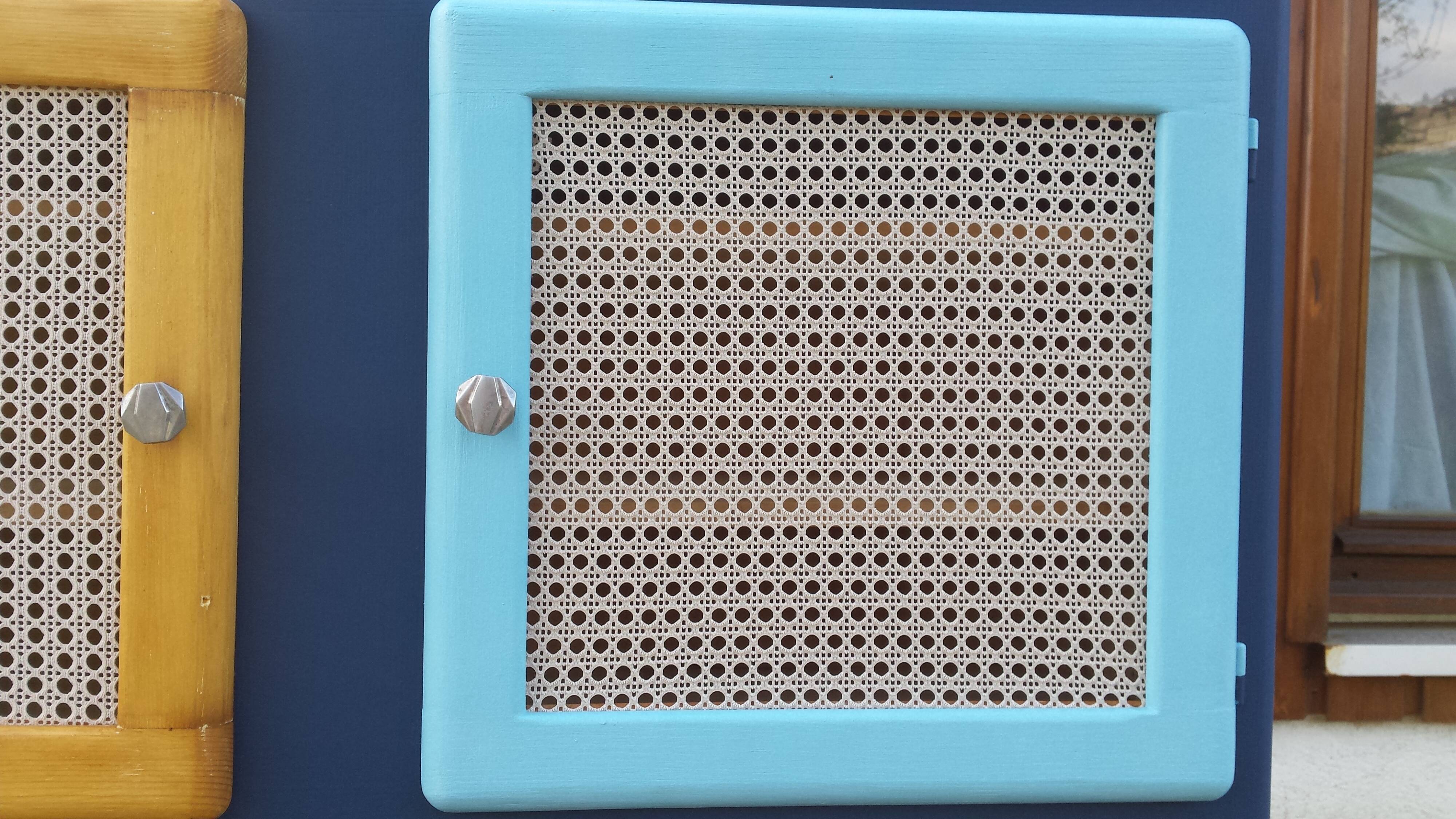 Buffet Mado narrow blue and caning