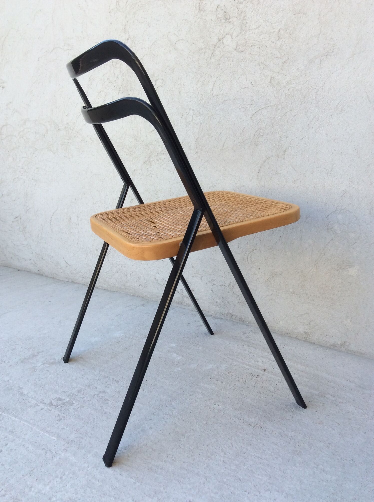 2 vintage Giorgio Cattelan folding chairs for Cidue 70s