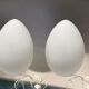Murano glass egg lamps, 1970s, set of 2