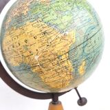 19th century world map globe by J. Forest