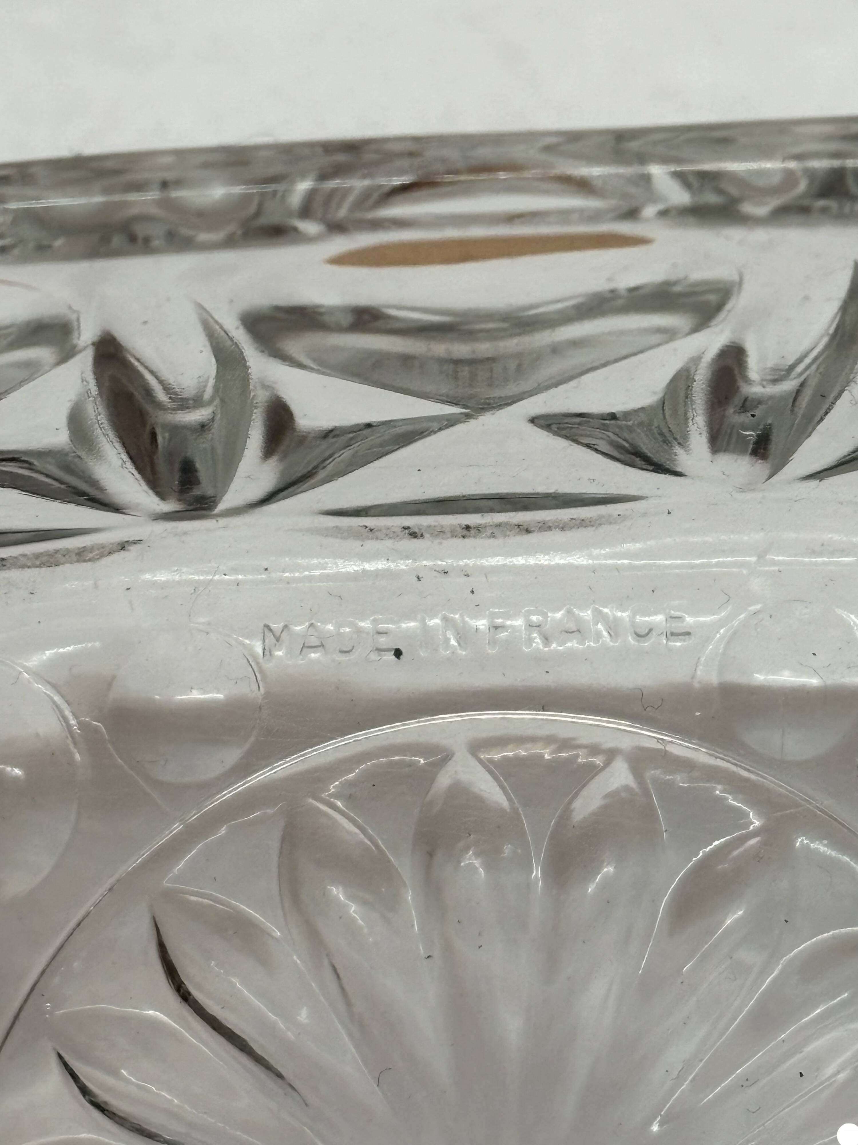 Glass butter dish