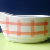 Saucière Moulins des Loups Orchies decoration Scottish tiles orange