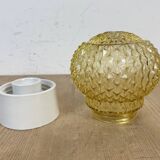 Vintage White Porcelain Ceiling Light, 1970s