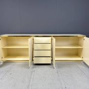 Beige lacquered credenza, 1970s
