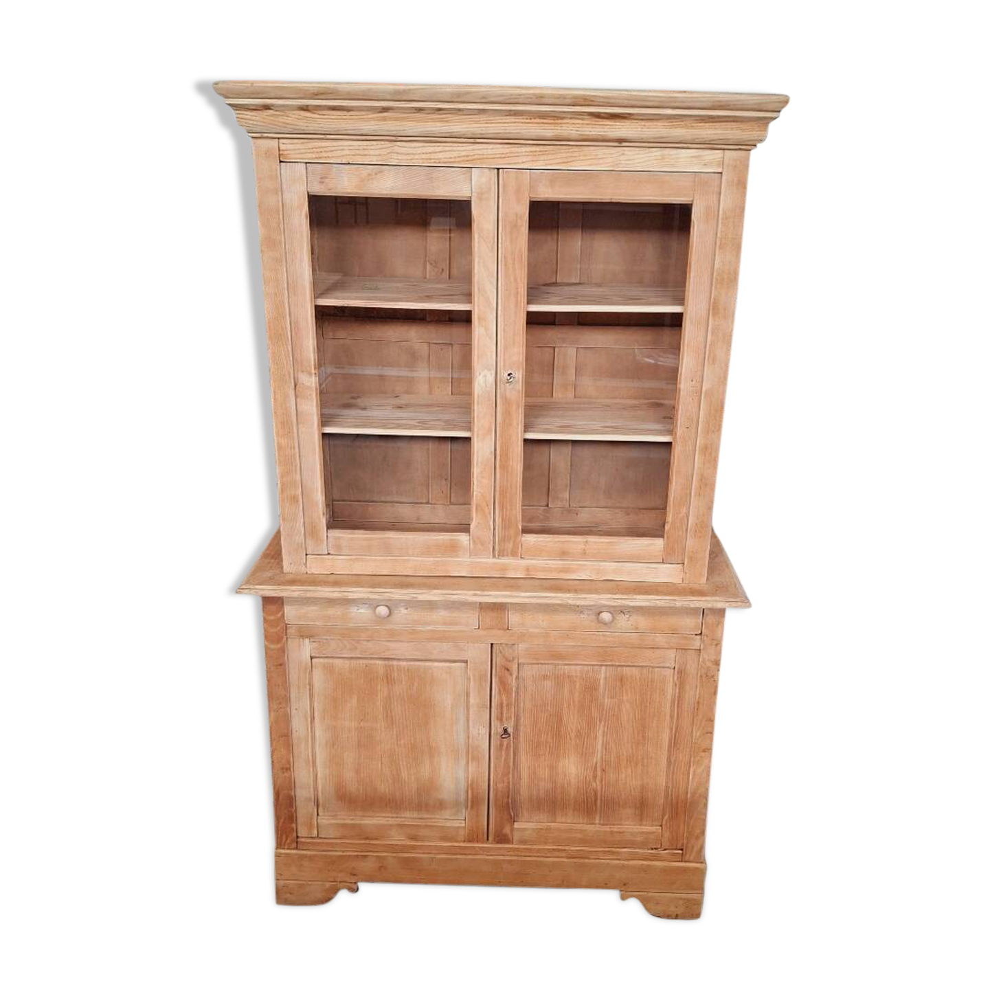 Two-piece glass-fronted buffet