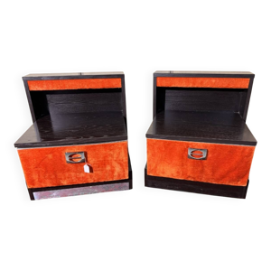 Paire de chevets vintage