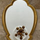 Gilded wood mirror 1950 Hollywood Regency