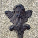 Double cast iron “Angel” coat hook