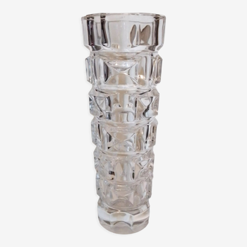 Vase en cristal d'Arques années 70