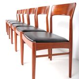 Set of 6 Model 26 chairs by Henning Kjaernulf - KS Korup Stolefabrik