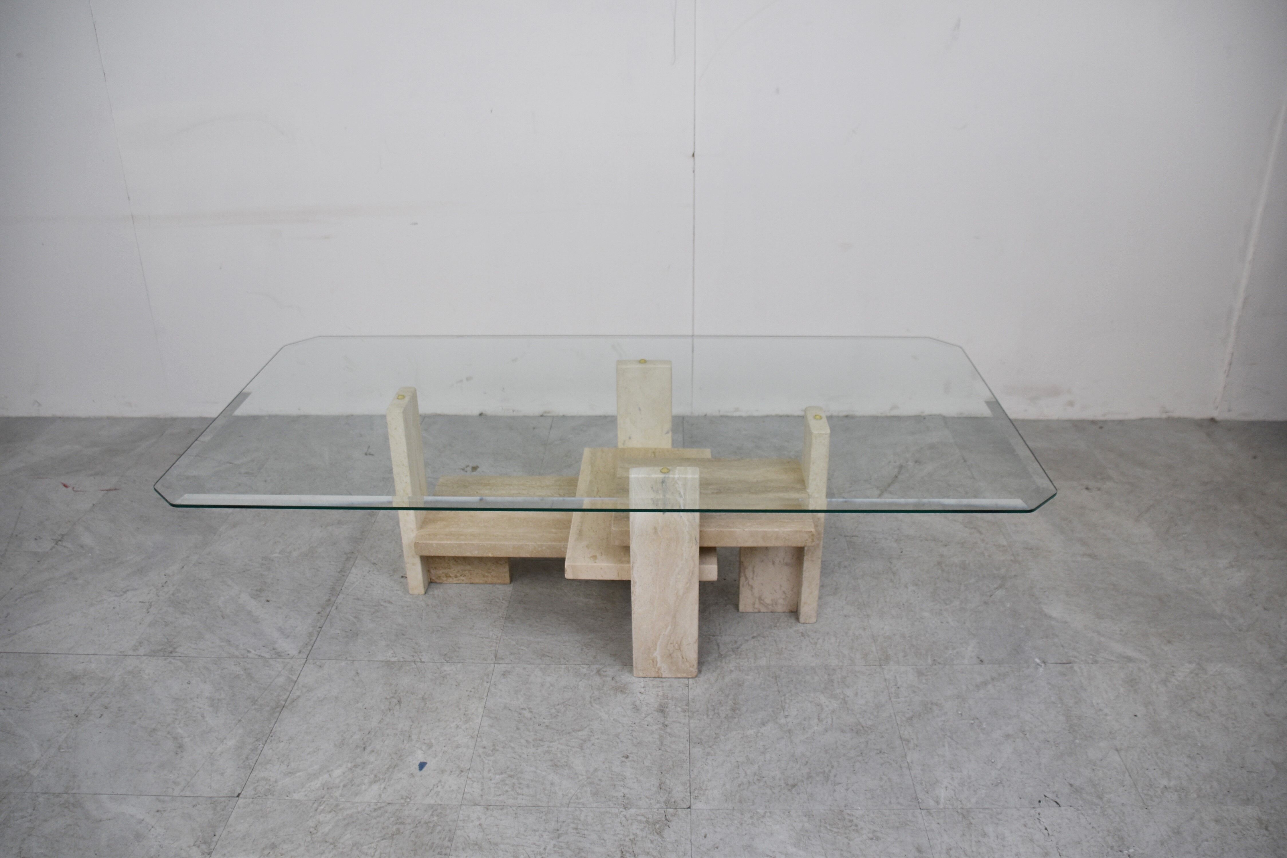 Vintage coffee table by Willy Ballez, 1970s