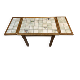 Table extensible en  bois et mosaïque