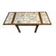 Extendable table in wood and mosaic