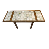 Table extensible en  bois et mosaïque