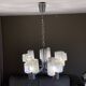 MAZZEGA Sputnik chandelier. 1970. Murano glass.