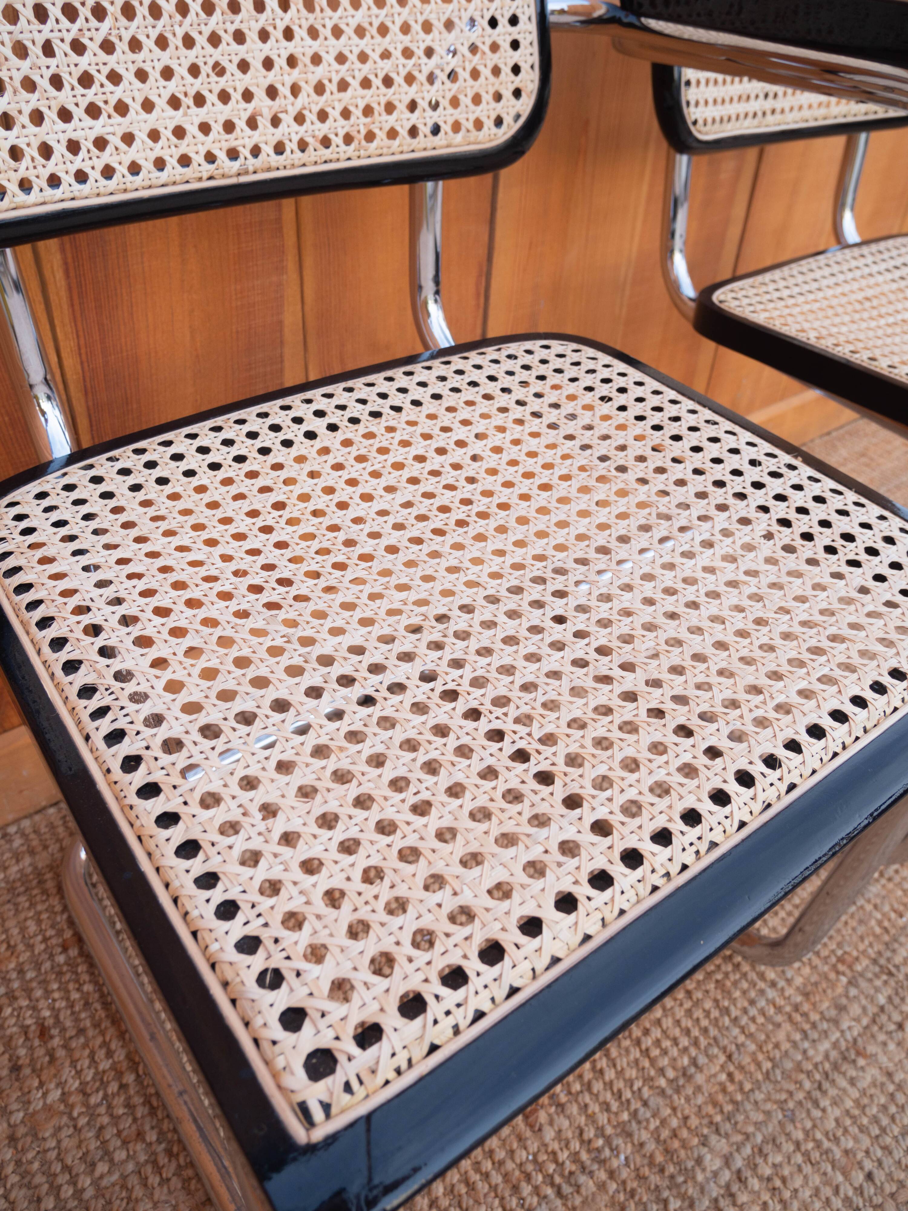 Pair of Cesca B64 armchairs by Marcel Breuer