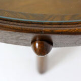 Round Coffee Table by Karel Koželka & Antonin Kropáček for Interier Praha, 1940s