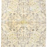 7x10 Turkish Oriental Pattern Light Yellow & Brown Vintage Rug, 215x320Cm
