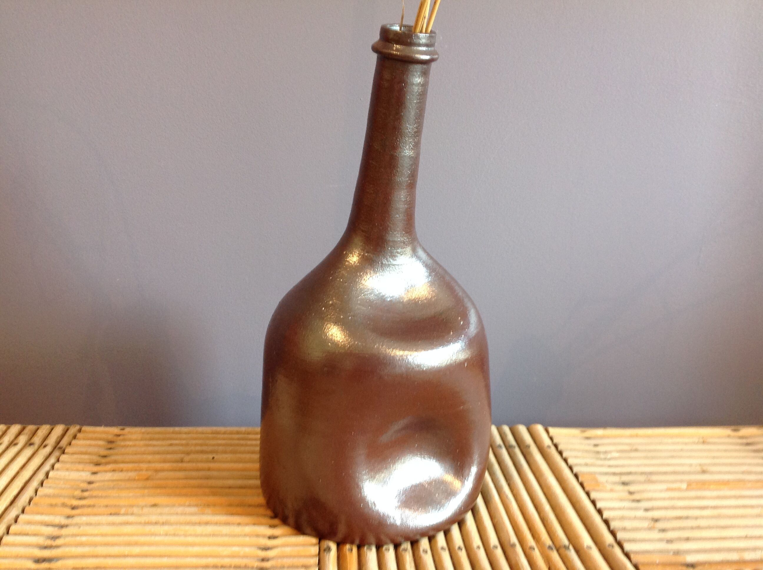 Bouteille en grès
