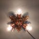 Wall lamp/ceiling lamp in gilded metal, Banci Firenze, 70s