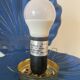 Lampe coquillage en céramique bleue