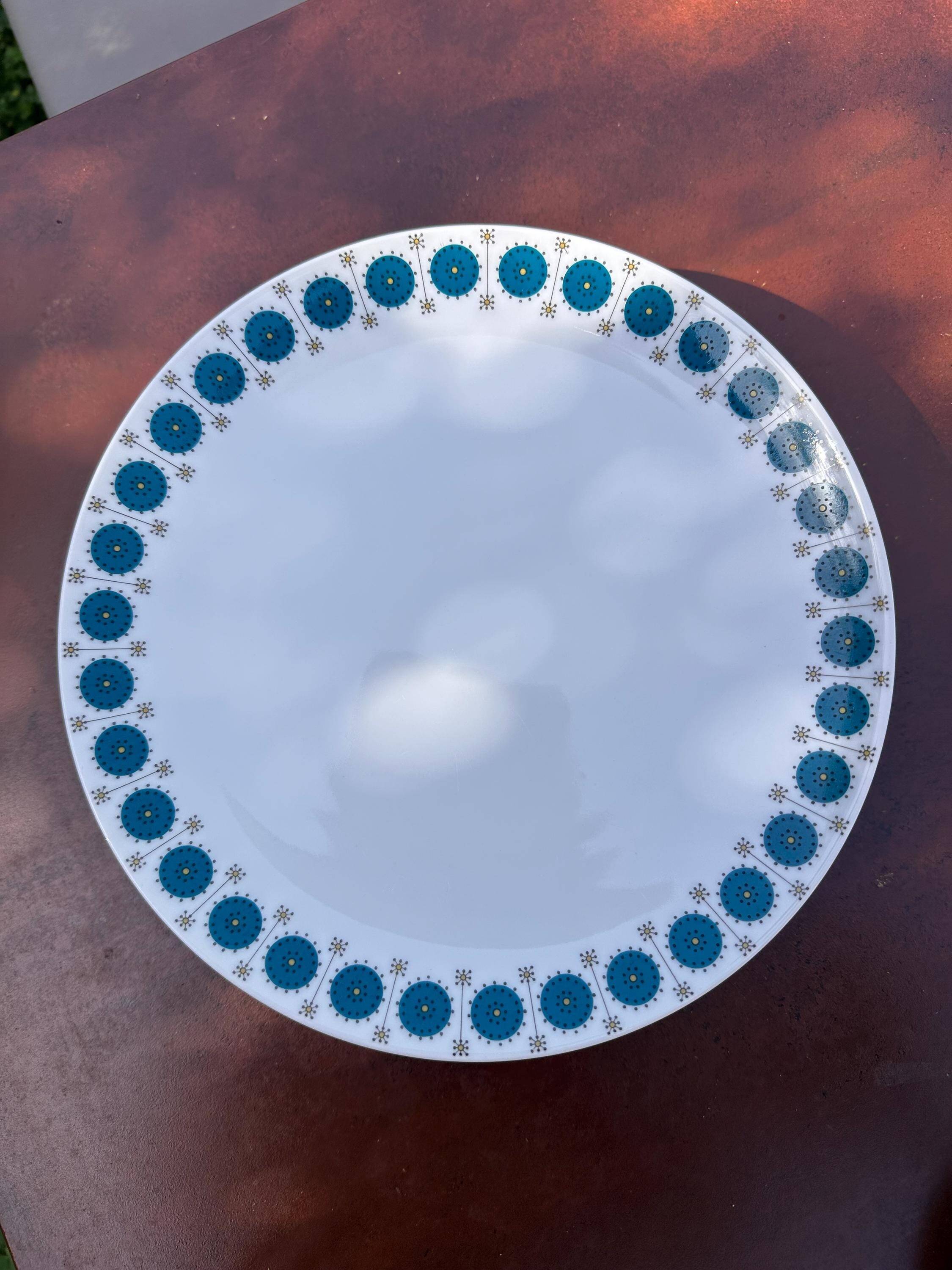 Set of 5 vintage flat plates by Hans-Theo Baumann for Thomas Germany.