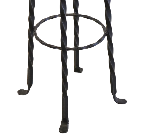 Set of 4 brutalist vintage stools 'Villingen'