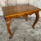 Louis xv style writing table nightstand wood + drawer 19th century walnut vintage