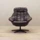 Leather swivel armchair, Danish design, 1960s, designer: H.W. Klein, manufacture: Bramin