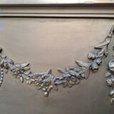 Old overmantel mirror