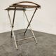 Table pliante en bambou faux vintage, années 1950