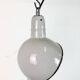 Suspension industrielle en émail gris, années 1960