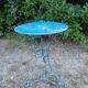 Wrought iron pedestal/console/bistro table