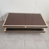 Coffee table vintage bar year 70 double tray for Roche Bobois