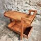Vintage oak bar cart – France, 1950s