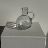 Mini round glass carafe D9 H14.5