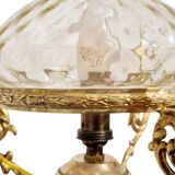 Neo-Louis XV style chandelier - Brass and blown glass