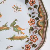 Hand-painted earthenware plate