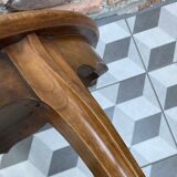 Round clover inlaid side coffee table