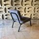 Vintage armchair from the 70s with angora fabric