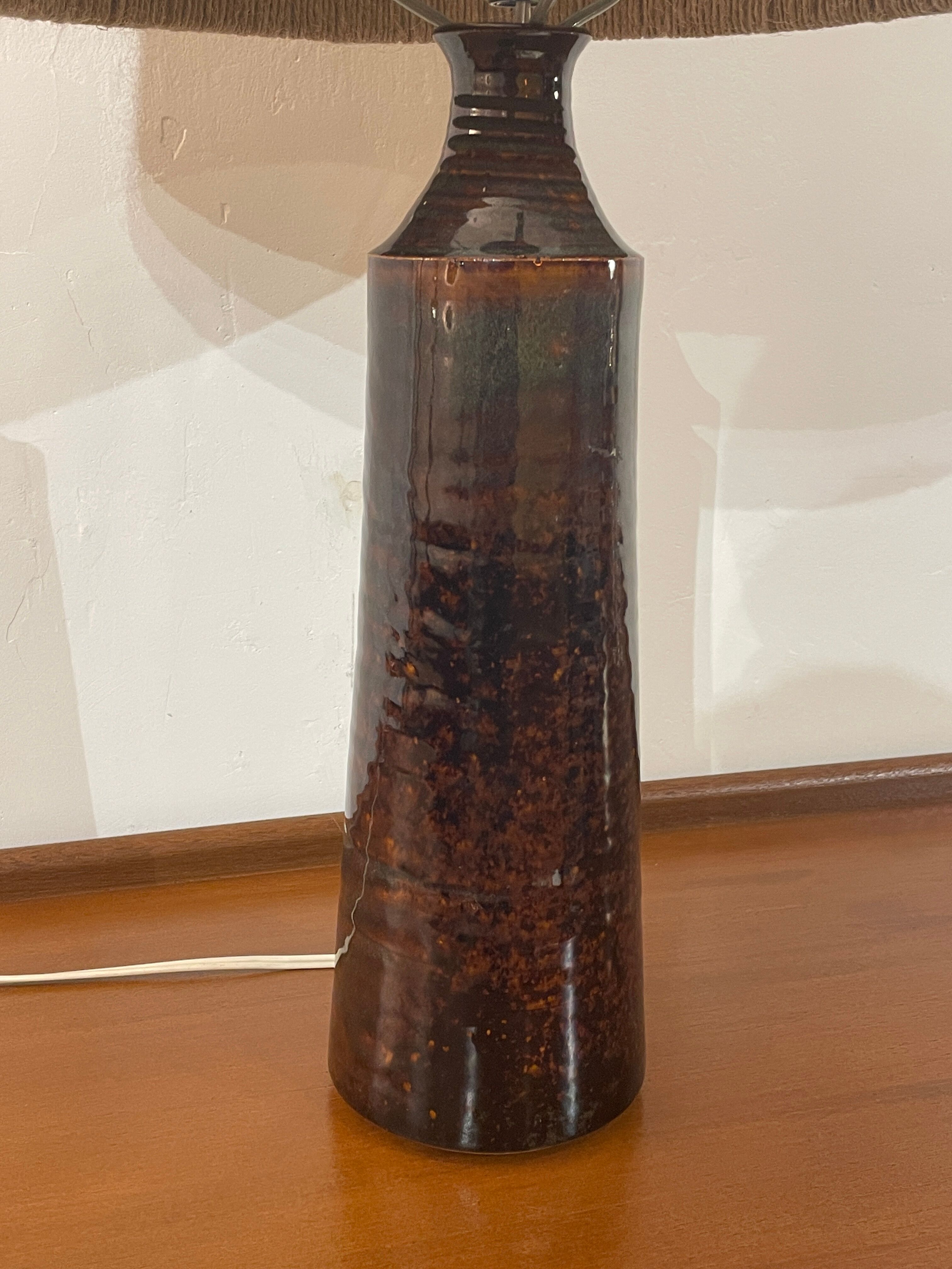 Ceramic table lamp, France 1960's