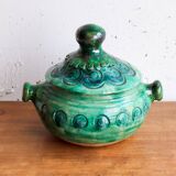 Vintage Celine Dein green ceramic pot