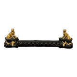 19th century dog fireplace andiron