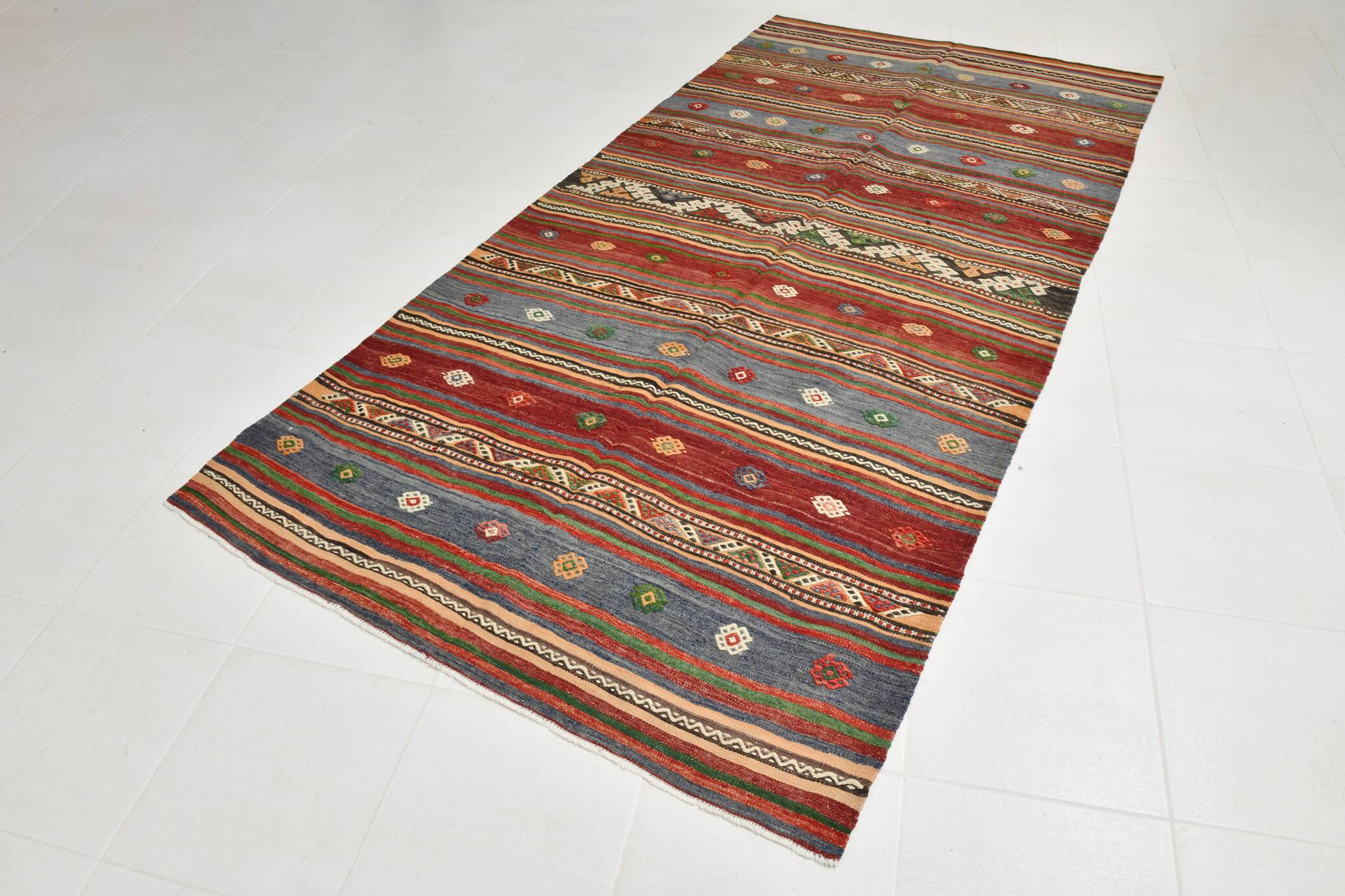 Tapis Oushak 6x10, tapis kilim antique, tapis de salon, 169x300