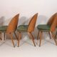 Ensemble de 4 chaises à manger par Antonín Šuman, années 1960