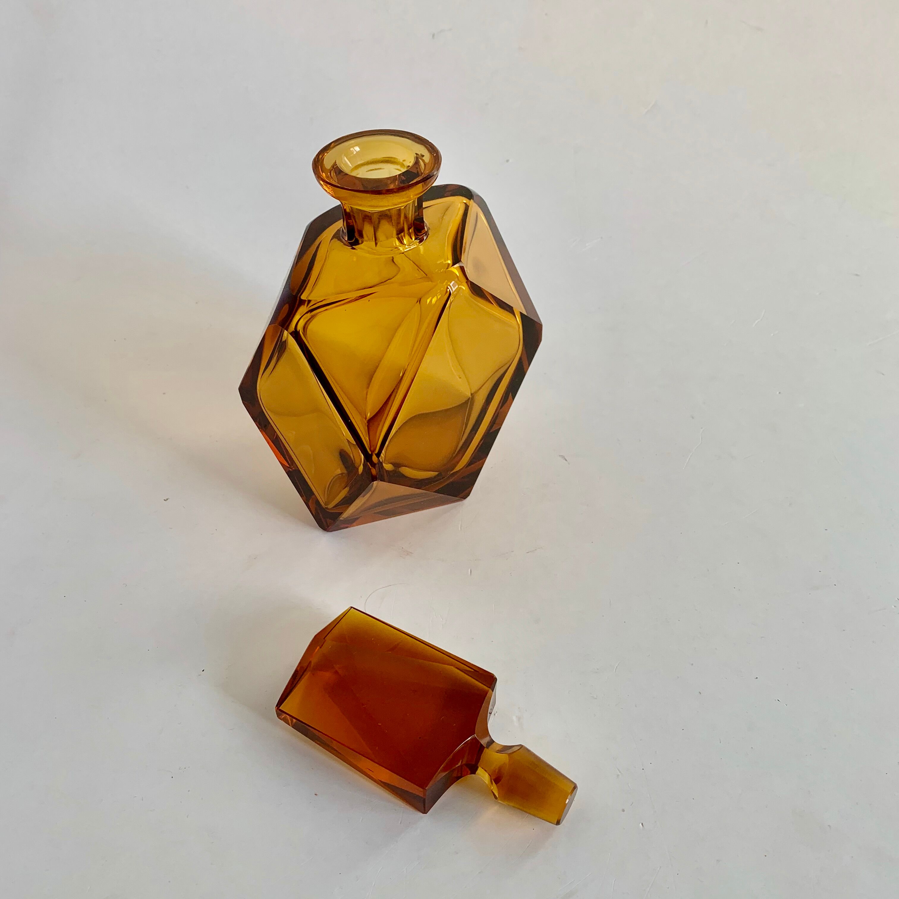 Art Deco Shaped Glass Carafe