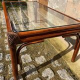 rattan coffee table