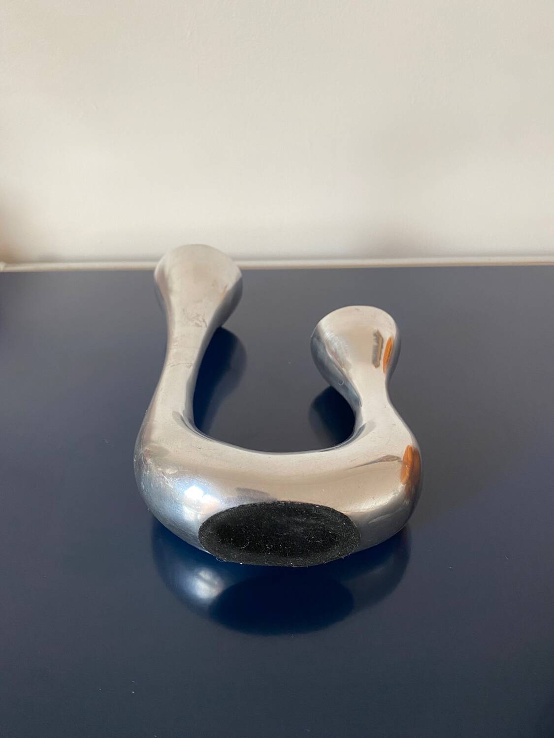 Designer cast iron candle holder