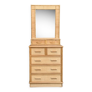 Commode et miroir en - 1970